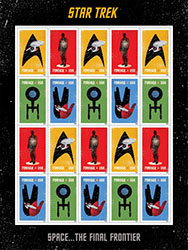 Iconic TV series Star Trek stamps released