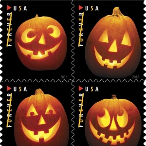 The Iconic Symbols of Halloween Debuted on Forever Stamps Today
