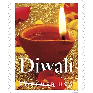 Commemorated Festival of Diwali with a Forever Stamp Today