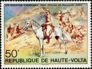 Churchill, Hussar officer